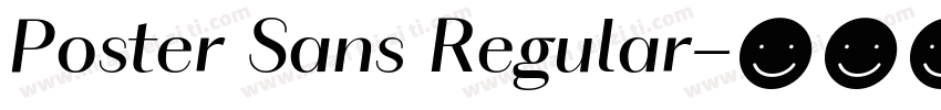 Poster Sans Regular字体转换